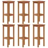 Image de vidaXL Tabourets de bar 6 pcs Bois massif d'acacia
