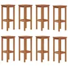 Image de vidaXL Tabourets de bar 8 pcs Bois massif d'acacia