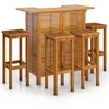 Image de Vidaxl Ensemble De Bar De Jardin 5 Pcs Bois D'acacia Massif