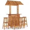 Image de Vidaxl Ensemble De Bar De Jardin 5 Pcs Bois D'acacia Solide