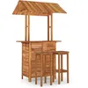 Image de Vidaxl Ensemble De Bar De Jardin 3 Pcs Bois D'acacia Solide