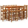 Image de Vidaxl Ensemble De Bar De Jardin 9 Pcs Bois D'acacia Solide