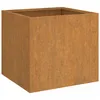Image de Vidaxl JardiniÃ¨re Gris 32x30x29 Cm Acier Corten