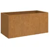 Image de Vidaxl JardiniÃ¨re Gris 62x30x29 Cm Acier Corten