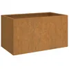 Image de Vidaxl JardiniÃ¨re Gris 62x40x39 Cm Acier Corten