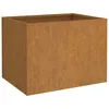 Image de Vidaxl JardiniÃ¨re Gris 62x47x46 Cm Acier Corten