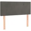 Image de vidaXL TÃªte de lit Gris foncÃ© 80x5x78/88 cm Velours