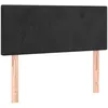 Image de vidaXL TÃªte de lit Noir 80x5x78/88 cm Velours