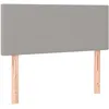 Image de vidaXL TÃªte de lit Gris clair 90x5x78/88 cm Tissu