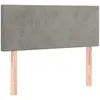 Image de vidaXL TÃªte de lit Gris clair 90x5x78/88 cm Velours