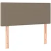 Image de vidaXL TÃªte de lit Taupe 100x5x78/88 cm Tissu