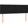 Image de vidaXL TÃªtes de lit 2 pcs Noir 72x5x78/88 cm Tissu