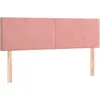 Image de vidaXL TÃªtes de lit 2 pcs Rose 72x5x78/88 cm Velours