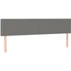 Image de vidaXL TÃªtes de lit 2 pcs Gris foncÃ© 80x5x78/88 cm Tissu