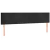 Image de vidaXL TÃªtes de lit 2 pcs Noir 90x5x78/88 cm Velours