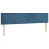 Image de vidaXL TÃªtes de lit 2 pcs Bleu foncÃ© 90x5x78/88 cm Velours