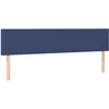 Image de vidaXL TÃªtes de lit 2 pcs Bleu 100x5x78/88 cm Tissu