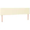 Image de vidaXL T?tes de lit 2 pcs Cr?me 100x5x78/88 cm Similicuir