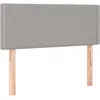 Image de vidaXL TÃªte de lit Gris clair 90x5x78/88 cm Tissu