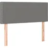 Image de vidaXL TÃªte de lit Gris foncÃ© 90x5x78/88 cm Tissu