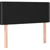 Image de vidaXL TÃªte de lit Noir 100x5x78/88 cm Tissu