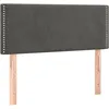 Image de vidaXL TÃªte de lit Gris foncÃ© 100x5x78/88 cm Velours