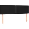 Image de vidaXL TÃªtes de lit 2 pcs Noir 72x5x78/88 cm Tissu