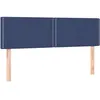 Image de vidaXL TÃªtes de lit 2 pcs Bleu 72x5x78/88 cm Tissu