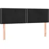Image de vidaXL TÃªtes de lit 2 pcs Noir 72x5x78/88 cm Velours