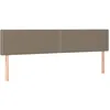 Image de vidaXL TÃªtes de lit 2 pcs Taupe 90x5x78/88 cm Tissu