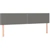 Image de vidaXL TÃªtes de lit 2 pcs Gris foncÃ© 100x5x78/88 cm Tissu