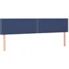 Image de vidaXL TÃªtes de lit 2 pcs Bleu 100x5x78/88 cm Tissu