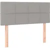 Image de vidaXL TÃªte de lit Gris clair 100x5x78/88 cm Tissu