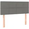 Image de vidaXL TÃªte de lit Gris foncÃ© 100x5x78/88 cm Tissu