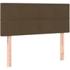 Image de vidaXL TÃªte de lit Marron FoncÃ© 100x5x78/88 cm Tissu