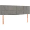 Image de vidaXL TÃªtes de lit 2 pcs Gris clair 72x5x78/88 cm Velours