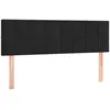 Image de vidaXL TÃªtes de lit 2 pcs Noir 72x5x78/88 cm Velours