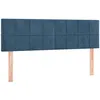 Image de vidaXL TÃªtes de lit 2 pcs Bleu foncÃ© 72x5x78/88 cm Velours