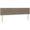 Image de vidaXL TÃªtes de lit 2 pcs Taupe 80x5x78/88 cm Tissu