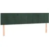 Image de vidaXL TÃªtes de lit 2 pcs Vert foncÃ© 80x5x78/88 cm Velours