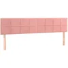Image de vidaXL TÃªtes de lit 2 pcs Rose 80x5x78/88 cm Velours