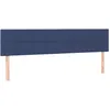 Image de vidaXL TÃªtes de lit 2 pcs Bleu 100x5x78/88 cm Tissu