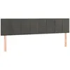 Image de vidaXL TÃªtes de lit 2 pcs Gris foncÃ© 100x5x78/88 cm Velours