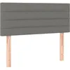 Image de vidaXL TÃªte de lit Gris foncÃ© 80x5x78/88 cm Tissu