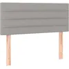 Image de vidaXL TÃªte de lit Gris clair 100x5x78/88 cm Tissu