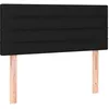 Image de vidaXL TÃªte de lit Noir 100x5x78/88 cm Tissu