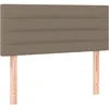 Image de vidaXL TÃªte de lit Taupe 100x5x78/88 cm Tissu