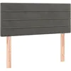 Image de vidaXL TÃªte de lit Gris foncÃ© 100x5x78/88 cm Velours