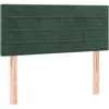 Image de vidaXL TÃªte de lit Vert foncÃ© 100x5x78/88 cm Velours
