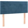 Image de vidaXL TÃªte de lit Bleu foncÃ© 100x5x78/88 cm Velours